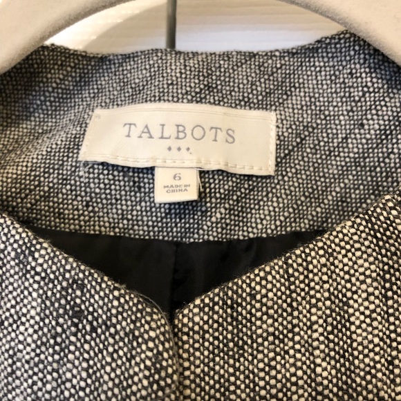Talbots Sorbonne Tweed Ribbon Belted Jacket - Picture 3 of 7